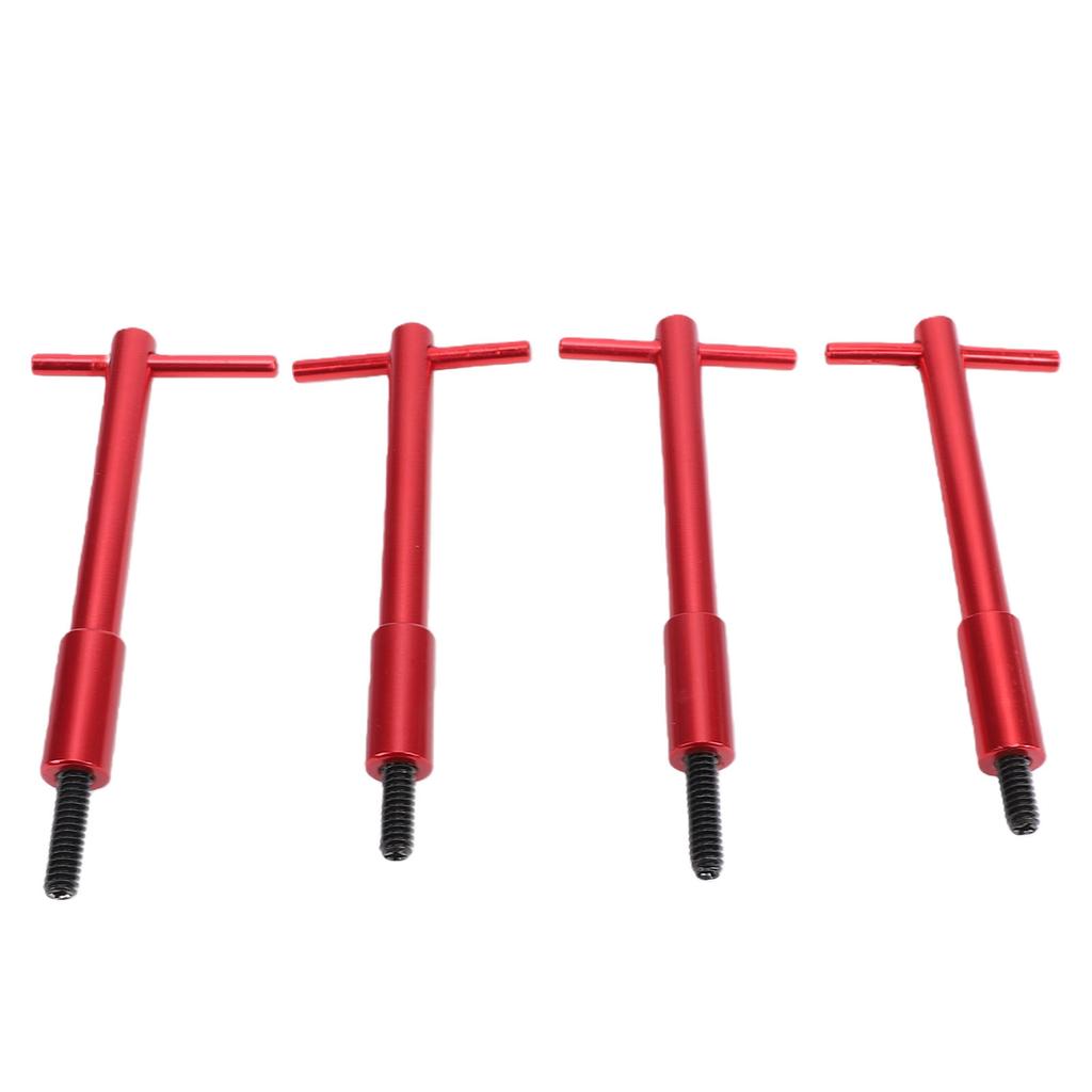 4PCS Valve Cover T Bar 1 4in 20 Red Aluminum Valve Cover Wing Nut Replacement for Chevy V8 1955 1986