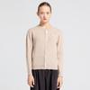 Viabon De Via 100% Wool V-Logo Intarsia Cardigan (Beige)
