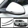 For BMW X1 2016-2020 F48 Carbon Fiber Rearview Side Mirror Cover Trim Strip 2pcs