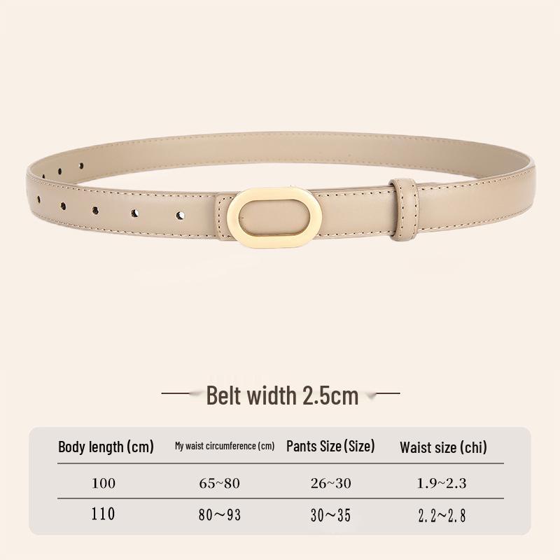 

Trendy 2026 Women s Versatile Korean-Style Belt for Jeans and Casual Wear 110cm