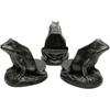3Pcs Frog Resin Pot Decorative Feet, Plant Pot Support Feet for Outdoor, Animals Statue Pot Base Planter Risers, Flower Pot Plant Stand (Frog)