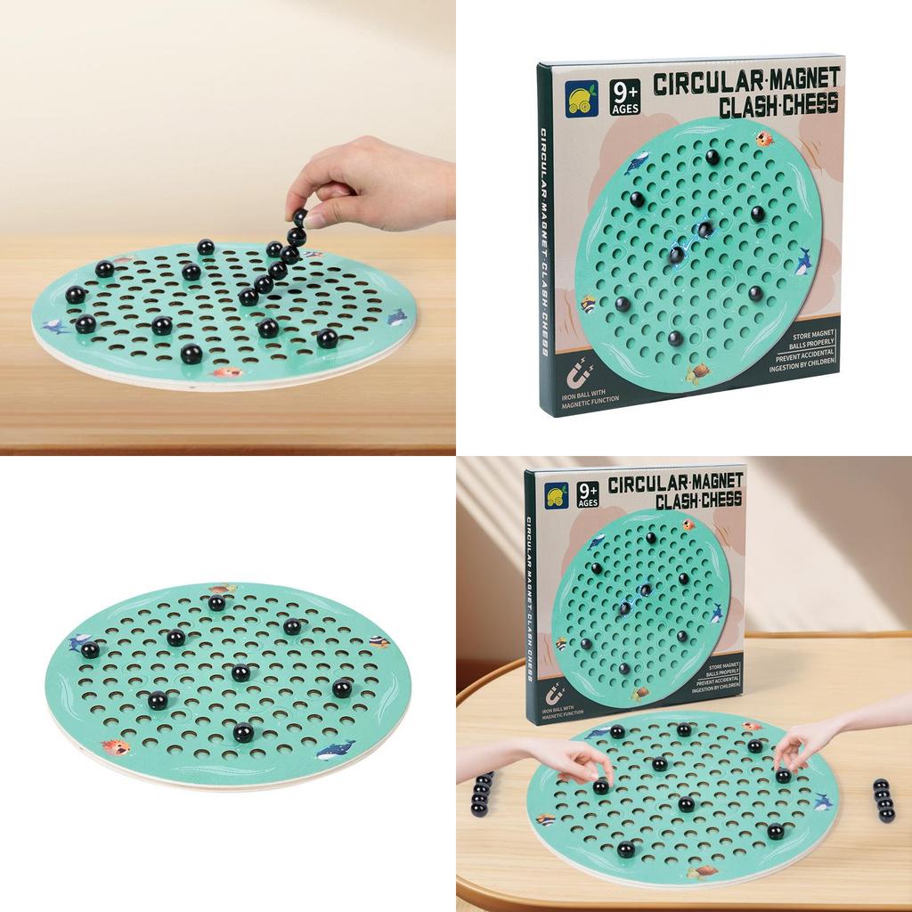 Wooden Magnetic Minesweeper Game For Kids Educational Desk Toy