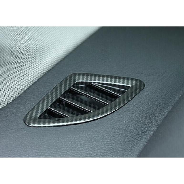 Cover Trim Fit For BMW X2 F39 Dashboard Side Outlet Vent 2018- Carbon Fiber