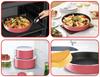 Tefal Ingenio Neo Pot and Pan Set with Detachable Handles, Strawberry Design, Set of 6 (L04590) [Not compatible with induction cooktops]