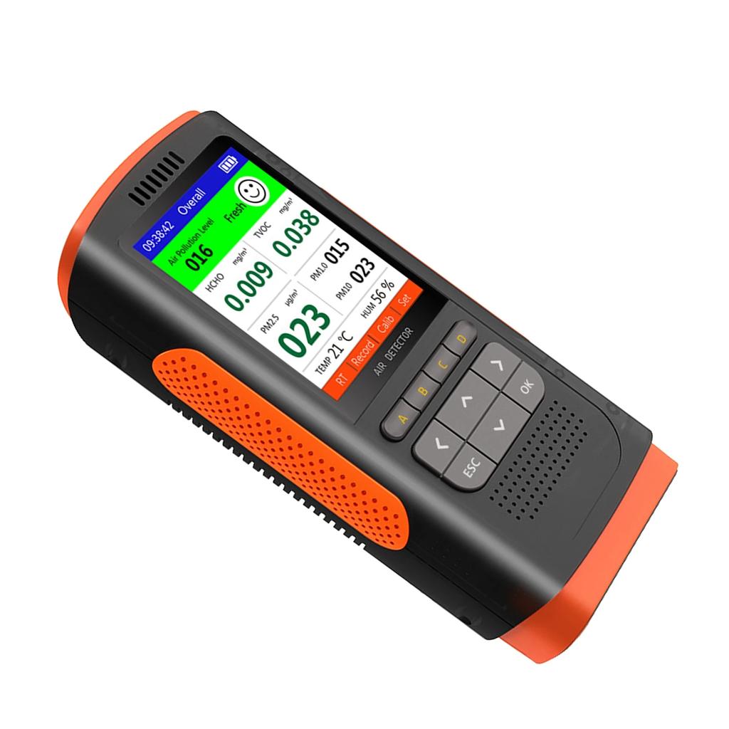 Formaldehyde detector air quality monitor PM 2.5 portable display air pollutants family decoration co2 meter  analyzer