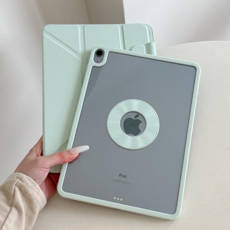 Slim Transparent Magnetic Folio Case IPad Air 8 11 Inch 2026 Model Shockproof Stand Support Anti-Scratch Acrylic Cover