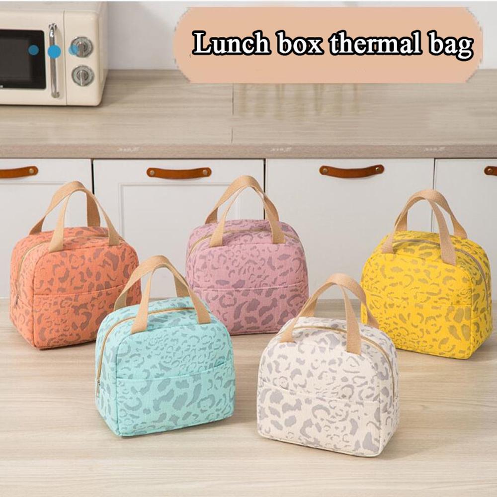 Large Capacity Lunch Bag Food Cooler Bag Aluminum Foil Zipper Thermal Lunch Bags Waterproof Picnic Bag Portable Lunch Pouch