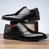 Retro Fashion New Men's Pointed Black Brown Patchwork Casual Oxford Shoes Male Wedding Dress Homecoming Footwear Zapatos Hombre