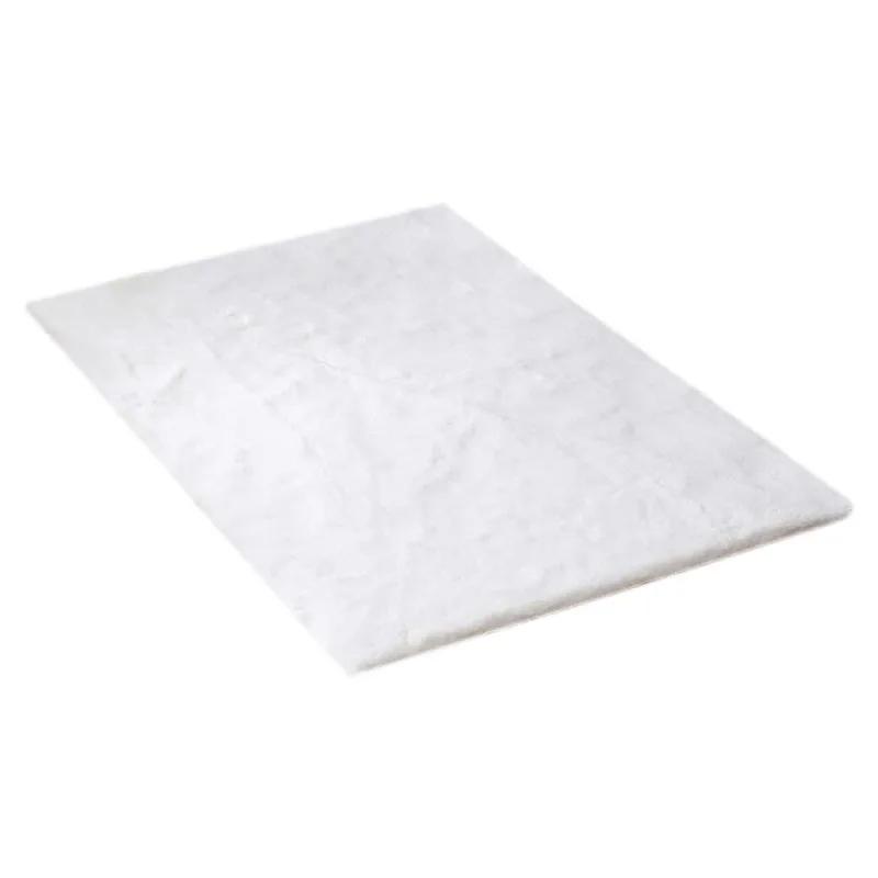 40*60cm Super Soft and Comfortable Silk Wool Floor Thick Non-slip Door Mat White Carpet Rugs for Bedroom