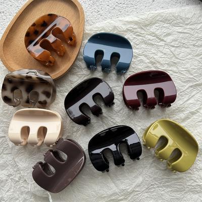Simple Large Crab Hair Claws Clips Clamps Women Girls Leopard Tortoise Shell Ponytail Holder Barrettes Hairpins Hair Accessories