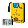 52 Style 400pcs  Card Album 2x2 Loose-leaf Large Capacity Leather Anime Zipper Card Collection Photo Album