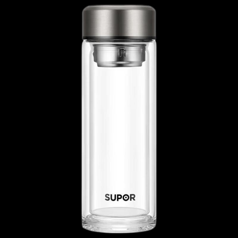 SUPOR Elegant Double Wall Glass Mug