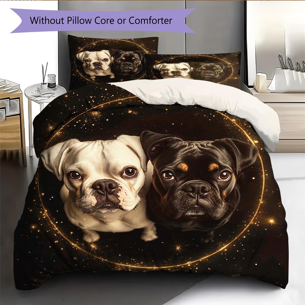 Cartoon Patroon Beddengoed Dekbed Set Dekbedovertrek Kussensloop Huisdecoratie Verjaardagscadeau (1 dekbedovertrek + 2 kussenslopen, zonder binnenkussen)
