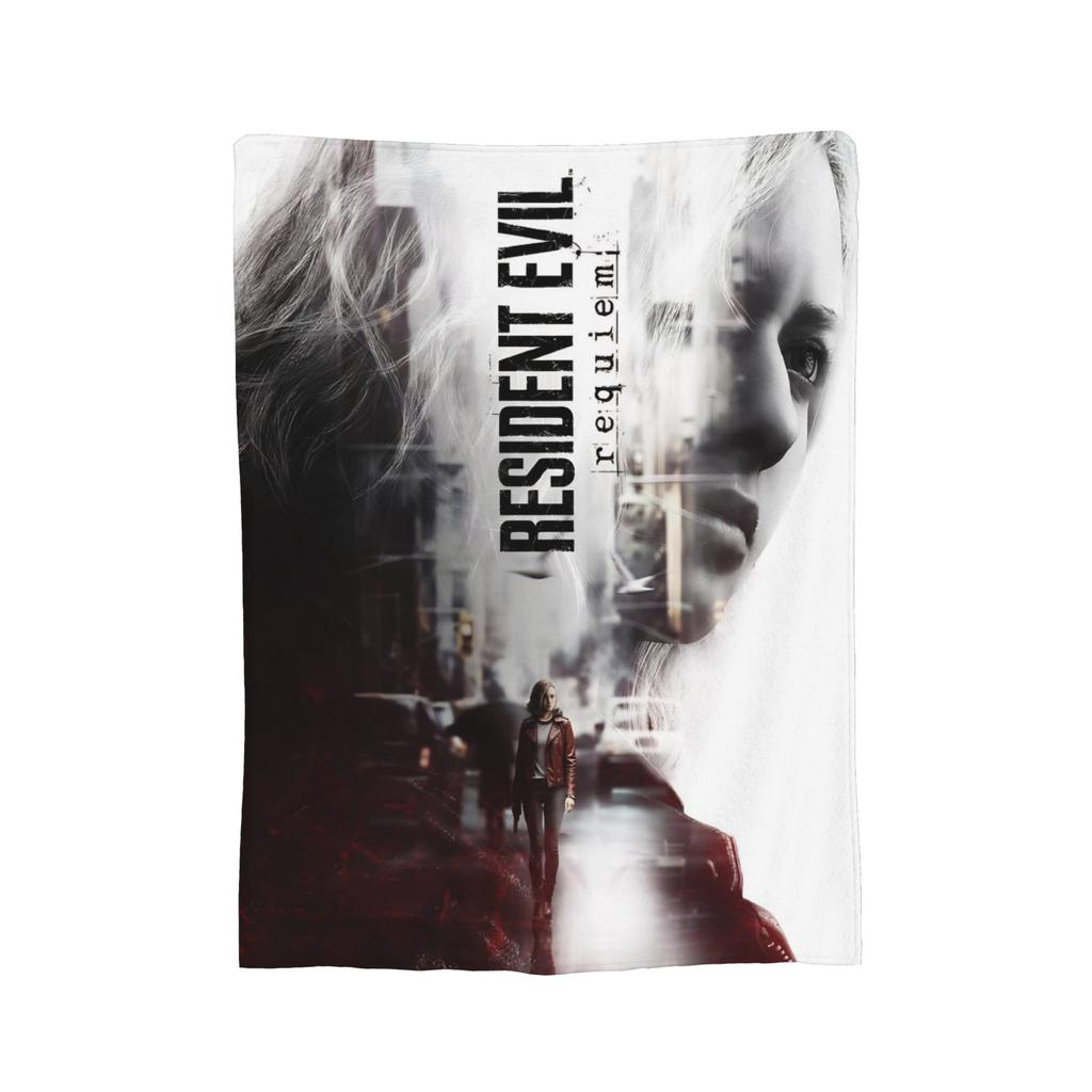 Super Soft Residents Evils 9 Requiem Game Fans Throw Blanket Premium Fleece Flannel Blanket Fuzzy Plush Blankets All Season Use