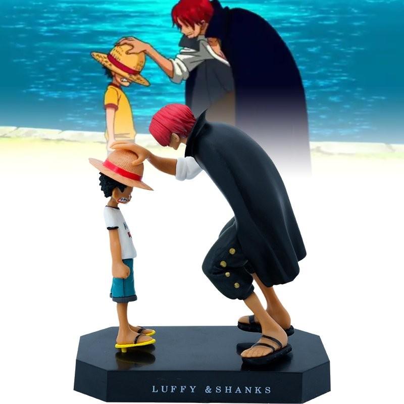 Vibrant Luffy And Shanks Pvc Model For Home Decor And Anime Collector Displays