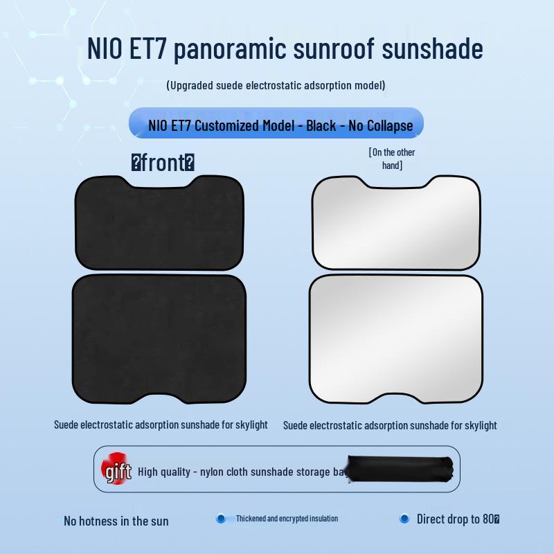 Nio 2021 ET7 Sunroof Heat Insulation Privacy Sunshade Board