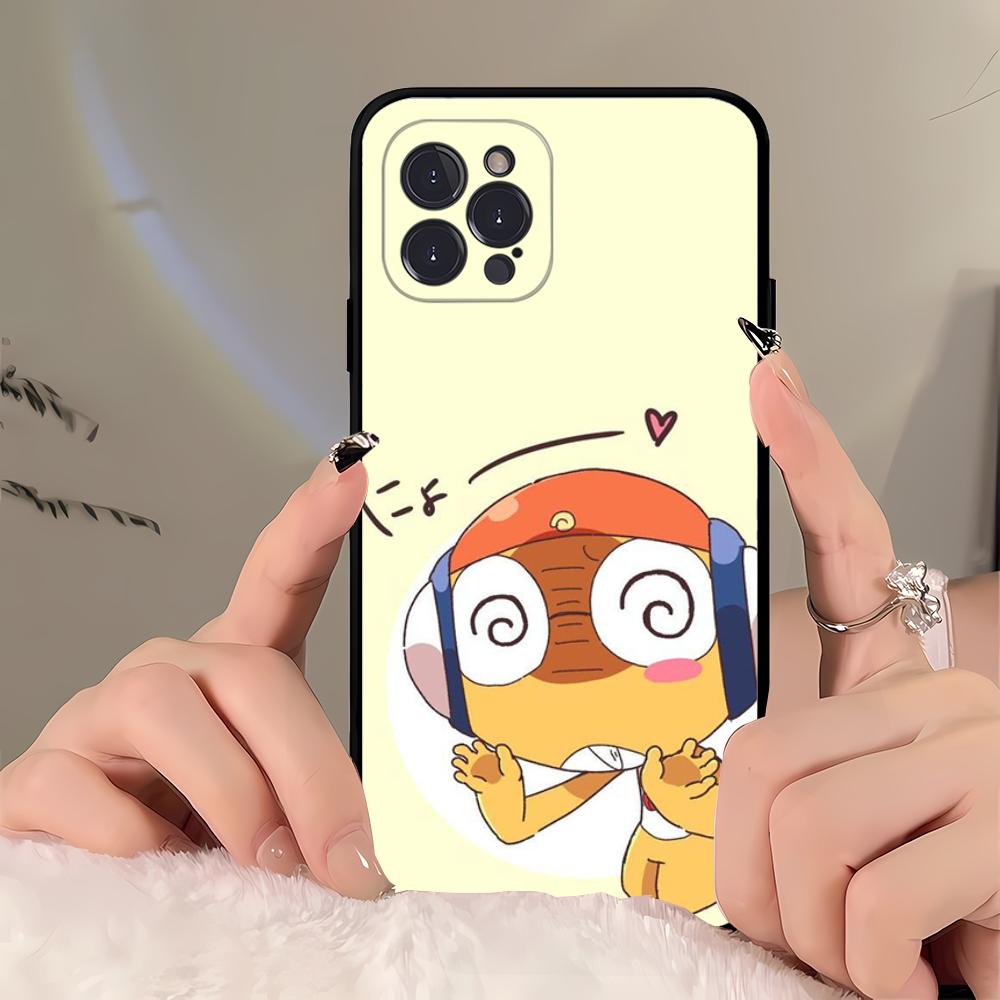 Cartoon Keroro Gunsou Frog  Phone Case For iPhone 16 15 14 11 12 13 Mini Pro XS Max Cover 6 7 8 Plus X Funda Shell
