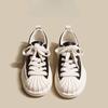 Shell Head Thick Baseplate Shoes Women's Spring and Summer New Leather Little White Shoes Women's Shoes Casual Sports Shoes Dissolve Shoes