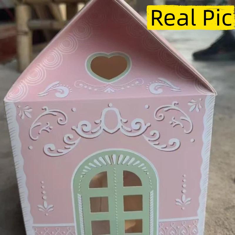 Christmas Wonderland Cottage Gift Box Handcrafted Holiday Gift Boxes Festive Holiday Cottage Gift Box with Reusable Winter Home