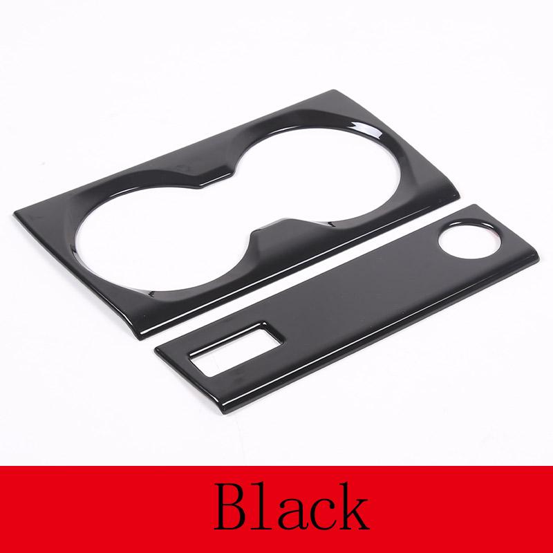 ABS Carbon Fiber/Black For BMW X1 U11 2026+ Car Center Control Water Cup Holder Scratch Resistant Panel Sticker Car Accessories