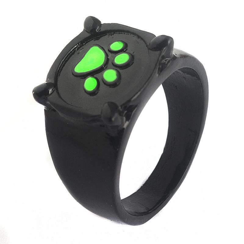 Marihøne Cat Noir Adrien Svart Pote Ring Smykker Lovelygirl Smykker