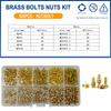 M2 M2.5 M3 M4 M5 Metric Threaded Insert Brass Nuts Bolts Set Countersunk Head Screw Hot Melt Heating Knurled Injection Nut Kits