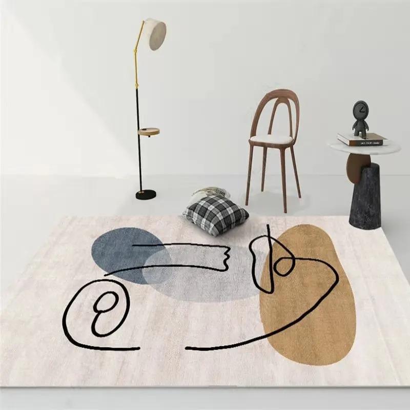 

Nordic Carpets Washable Non Slip for Living Room Bedroom Sofa Coffee Table Porch Floor Mat Home Decoration 40x60cm