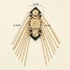 Metal Shoulder Board Badges Tassel Chain Fringed Epaulet Decoration Vintage Brooch Pin  For Jacket