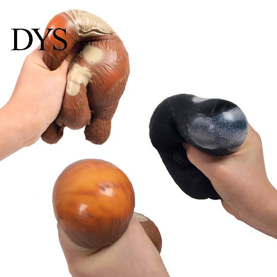 High Elasticity Squeeze Toy Stress Relief Gorilla Soft Stretchy Orangutan Sensory TPR Concentration Aid Hand Exercise Relaxation Ball Party