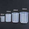 Measuring Cup Transparent Plastic Laboratory Beaker Graduated Liquid Jug Cup Kitchen Baking Cooking Measurement Scale Container