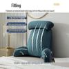 Ice Silk Latex Headboard Cushion: Soft Backrest Pillow for Sofa and Bed with Cool Comfort