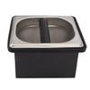 Coffee Knock Box Rubber Coffee Box with Removable Stainless Steel Ground Container for Cafe Bar