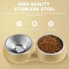 eing Dog Bowls Double Dog Water and Food Bowls Stainless Steel Bowls with Non-Slip Resin Station and Bling Rhinestones, Pet Feeder Bowls for Puppy