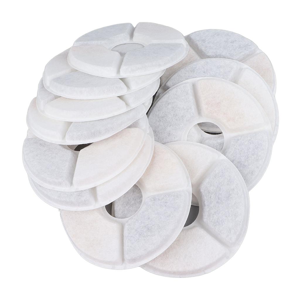 12 Pcs Electric Water Fountain Cat Dog Drinker Replacement Filters Pet Water Fountain Filter Chip