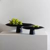 Ceramic High Leg Fruit Plate Creative Snack Storage Tray Dry Fruit Tray Dessert Trays Cake Trays Decorative Household Products