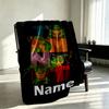 Custom Name Personalized Teenage Mutant Ninja Turtles Print Blanket, Home Decor, Bedroom, Sofa, Camping, Couch, Gifts for Birthday Christmas