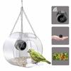 Smart Birds Hanging Feeder Acrylic with Camera Bird House Pet Feeder Transparent 1080P HD Easy Installation for Outdoor Garden
