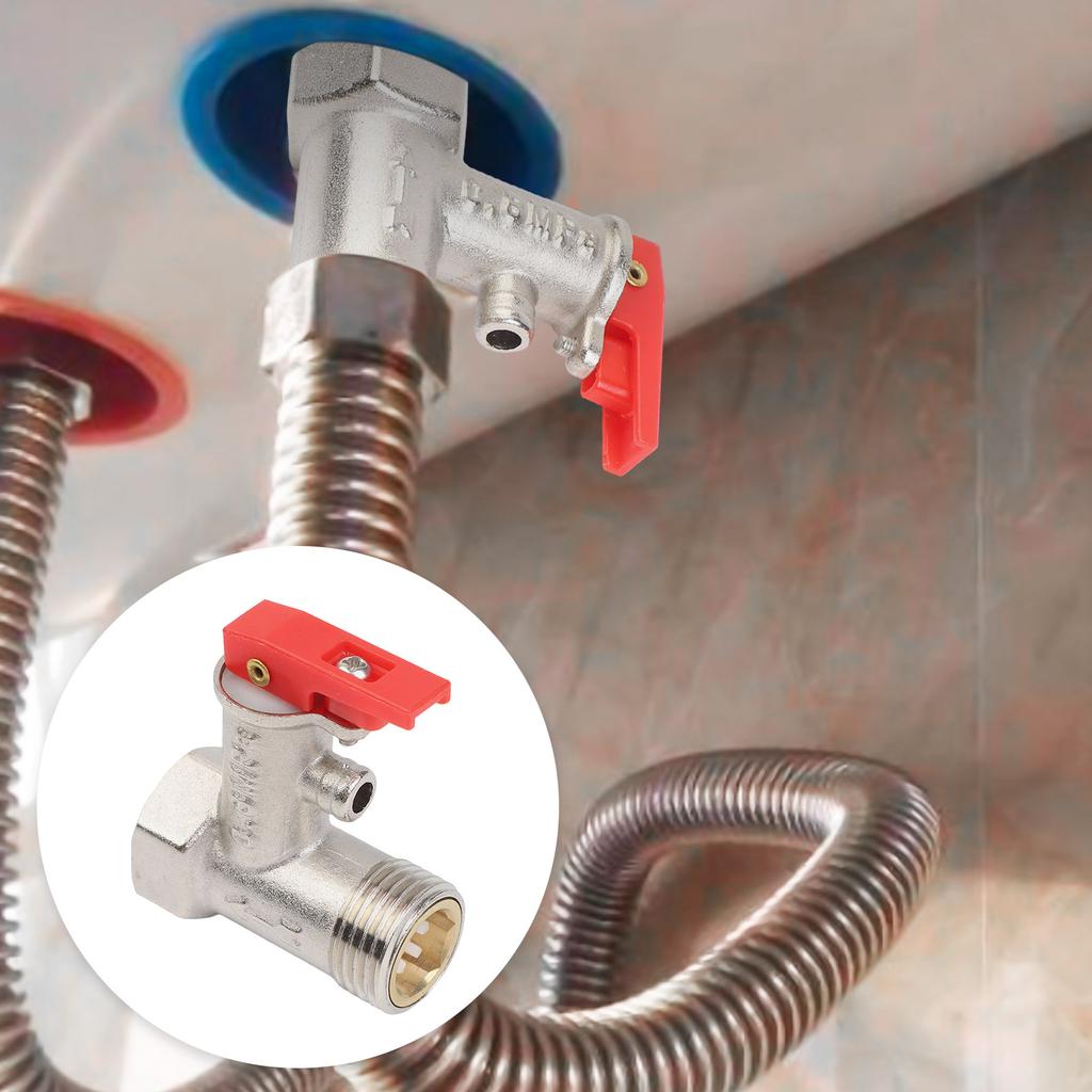 High Quality Relief Valve Bath Supplies Safety Check Valve Safety Valve ±100 °C 1/2inch(DN15) Home Improvement