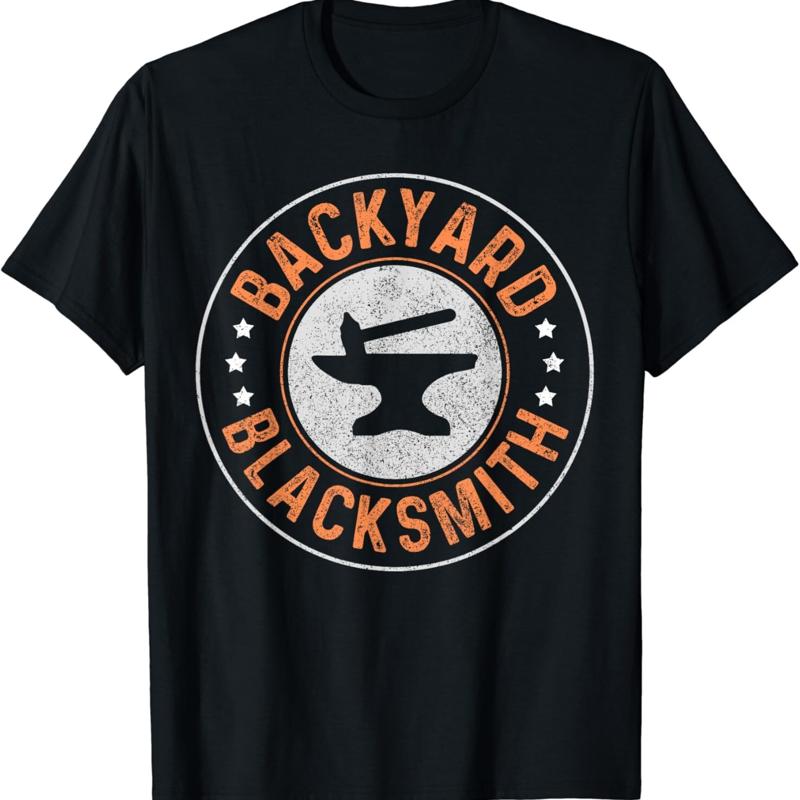 Blacksmith Backyard Blacksmithing Forge Forging T Shirt S разноцветный