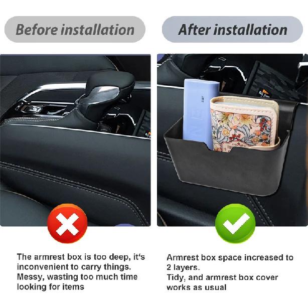 Center Console Shifter Storage Box For Chevy Colorado/GMC Canyon 2024 2025 Hanging Storage Organizer Tray Car Accessories