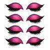 1/2/3/4/5 Pairs Lazy Eye Shadow Eyelash Patch 2-in-1 Eyeshadow Eyelashes Makeup Stickers Reusable Eye Makeup Stickers with False Lashes Shadow