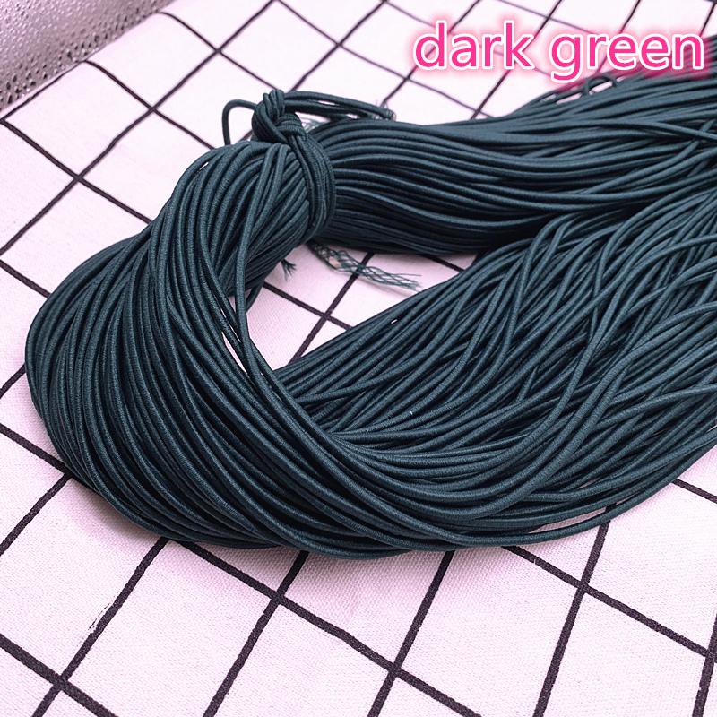 5 Yards 2,0 mm 2,5 mm Hochelastisches Rundes Gummiband Gummiband Elastische Schnur DIY Zubehör