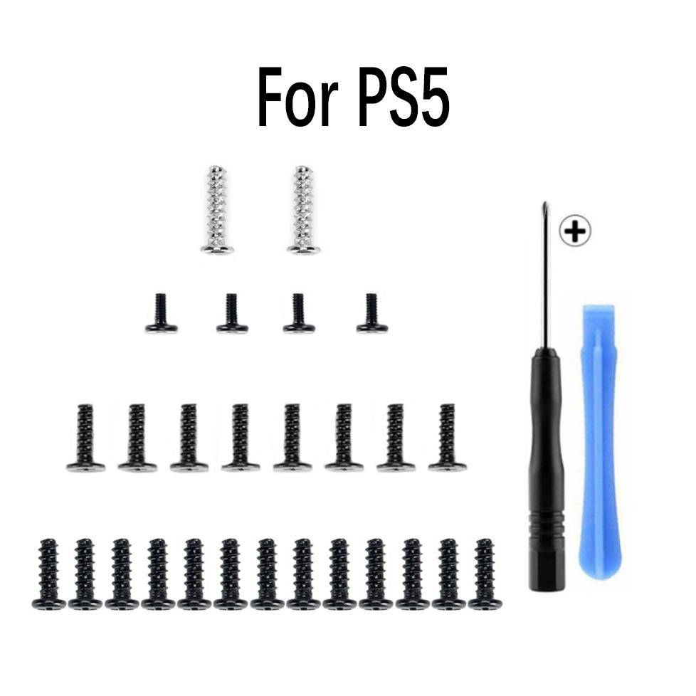 JCD Für PS5 Griff Vollständiger Satz Schrauben Für PS5 Controller Schrauben Kopfschraube Controller Schrauben & Kreuzschraubendreher Werkzeug