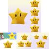 Super Mario Yellow Star Plush Toy 30cm Short Furry Figure
