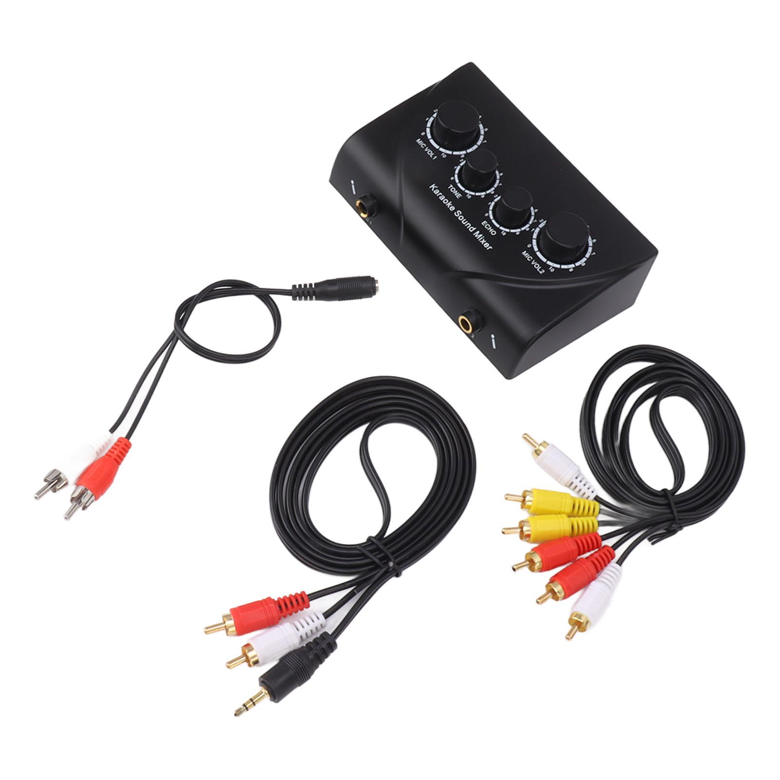 

Мини Портативный Звуковой Микшер Караоке Звуковой Микшер для Компаний Семейных Посиделок 100‑240В Вилка США