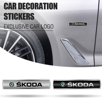 1/2Pcs 3D Metal Car Wing Right & Left Side Badge Body Fender Stickers For Octavia Mk3 Fabia 2 Superb 3u 2 Kamiq Kodiaq VRS