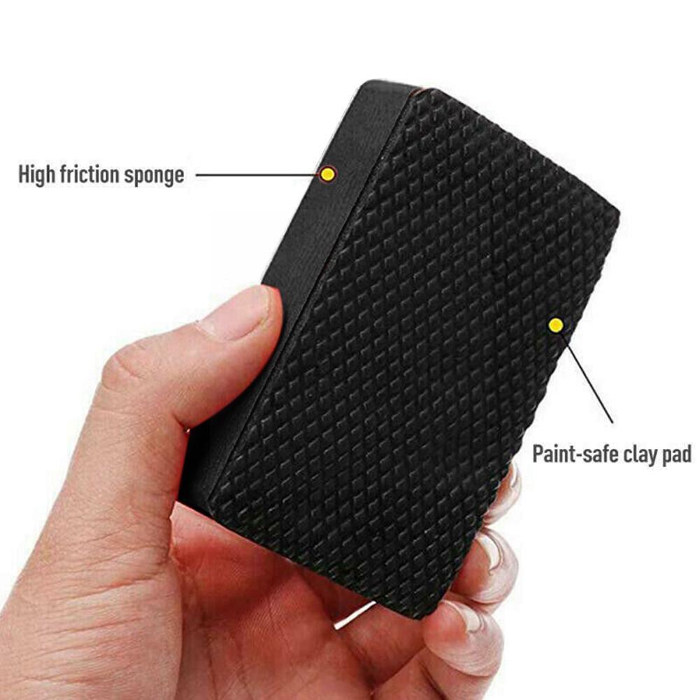 3 Stück Auto Knete Pad Schwammblock Reinigungsradierer Werkzeuge Autoreinigungswerkzeuge Autopolitur Wachsschwamm Autodetailpflege 9*6*2,5cm