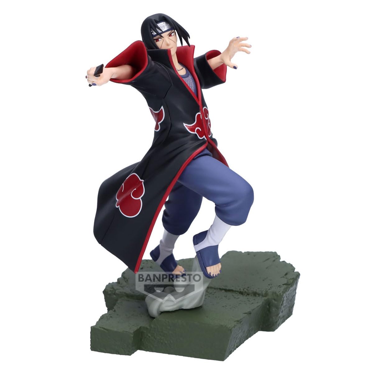 Banpresto Итачи Учиха Наруто Шиппуден Фигурка-трансформер Битва 16см BP30021P Многоцветная Коллекционная фигурка Идеально для фанатов аниме