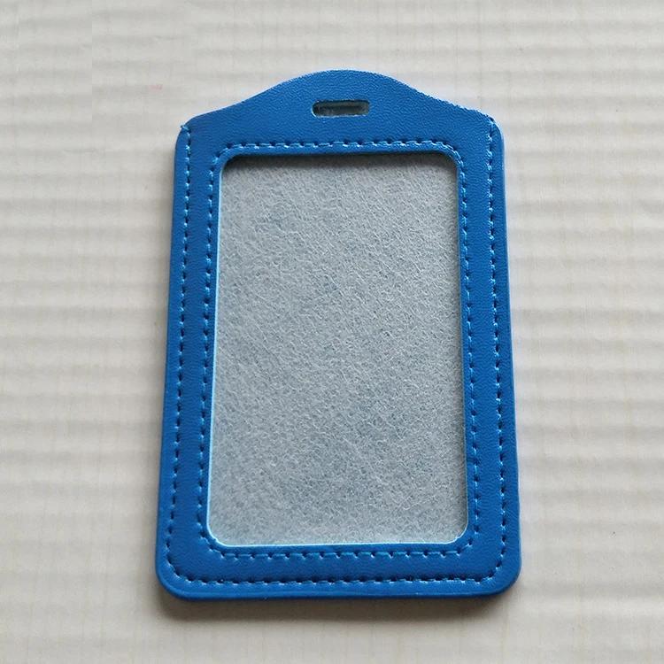 New Candy Color Card Holder Protect Cover Case Business Credit Card Work ID Card Badge Holder Office Supplies