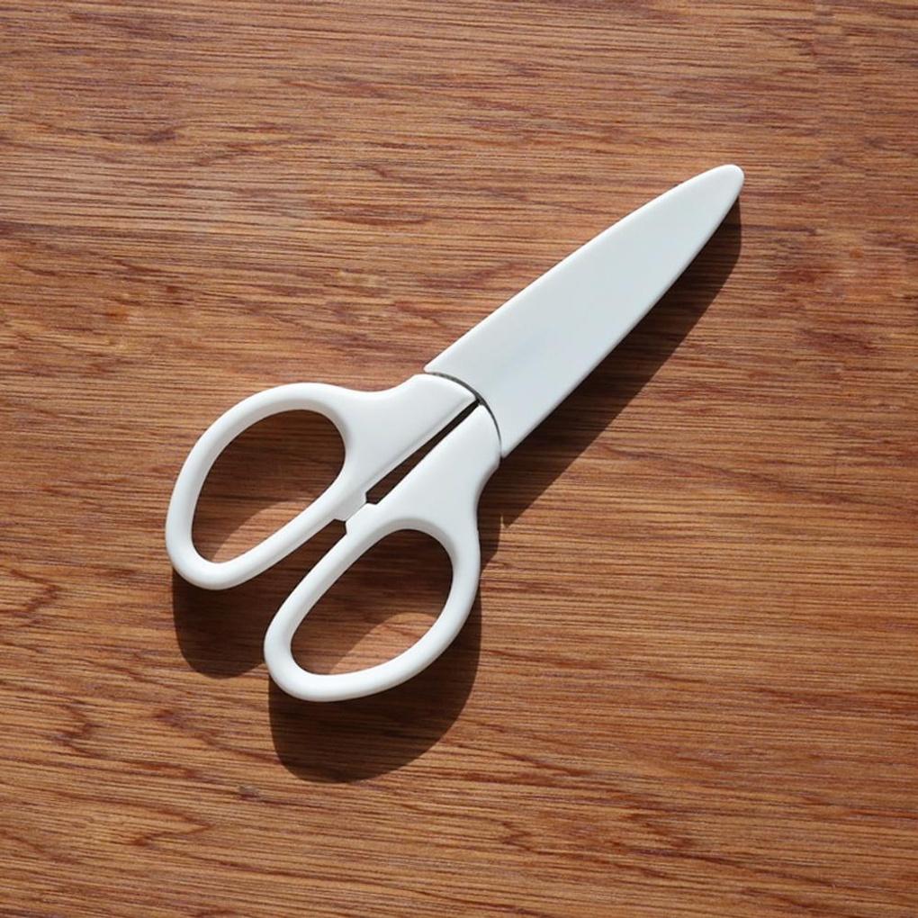 Simple White Lid Scissors